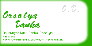 orsolya danka business card
